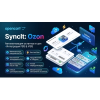 SyncIt: Ozon — Мгновенная синхронизация остатков и цен по API (Delta Sync, Multi-warehouse, Telegram-алерты, Без IonCube)