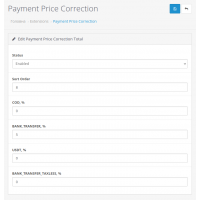 Payment Price Correction