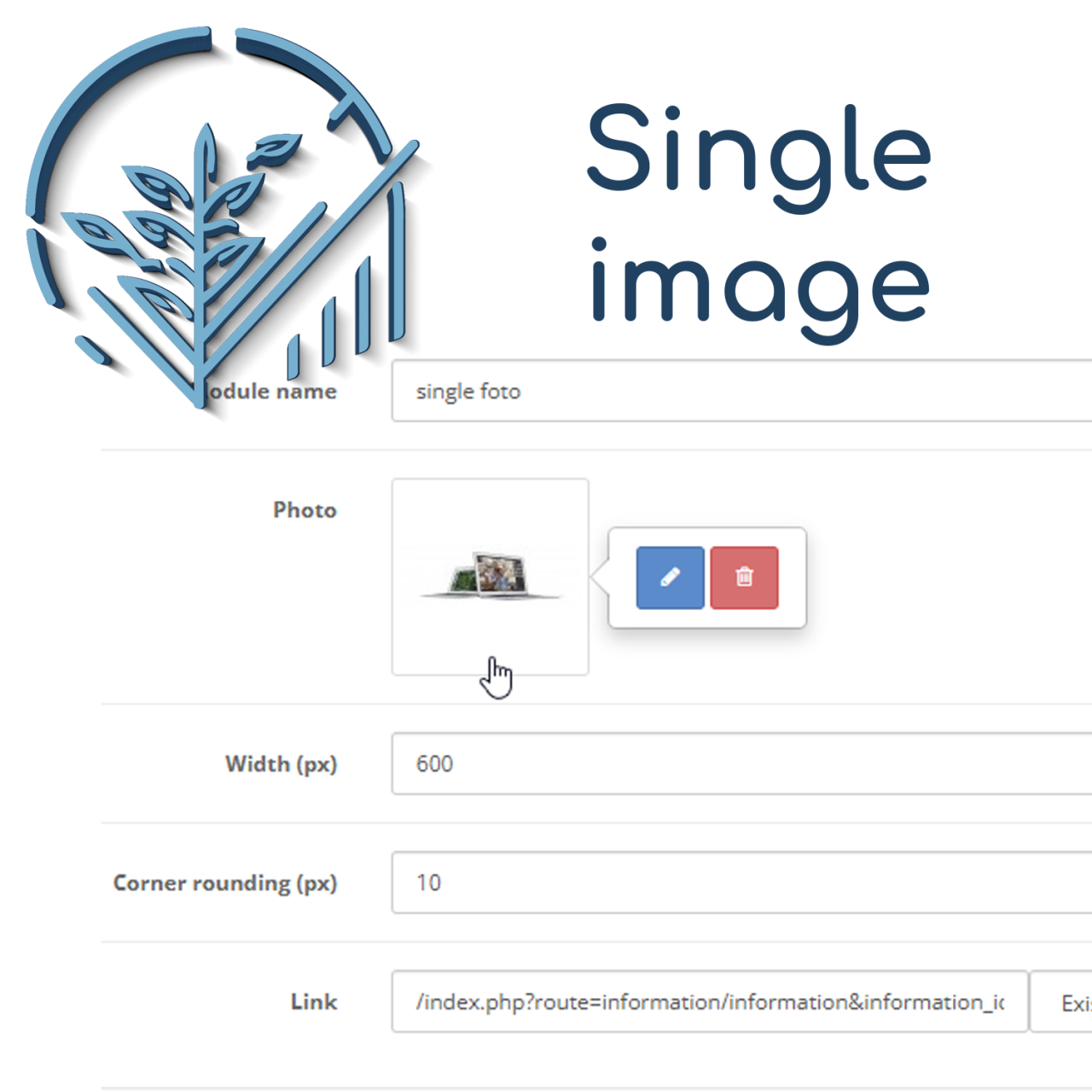 Простое изображение (одиночное фото) из категории Прочие для CMS OpenCart (ОпенКарт)