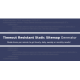 Timeout Resistant Static Sitemap Generator из категории SEO, карта сайта, оптимизация для CMS OpenCart (ОпенКарт)
