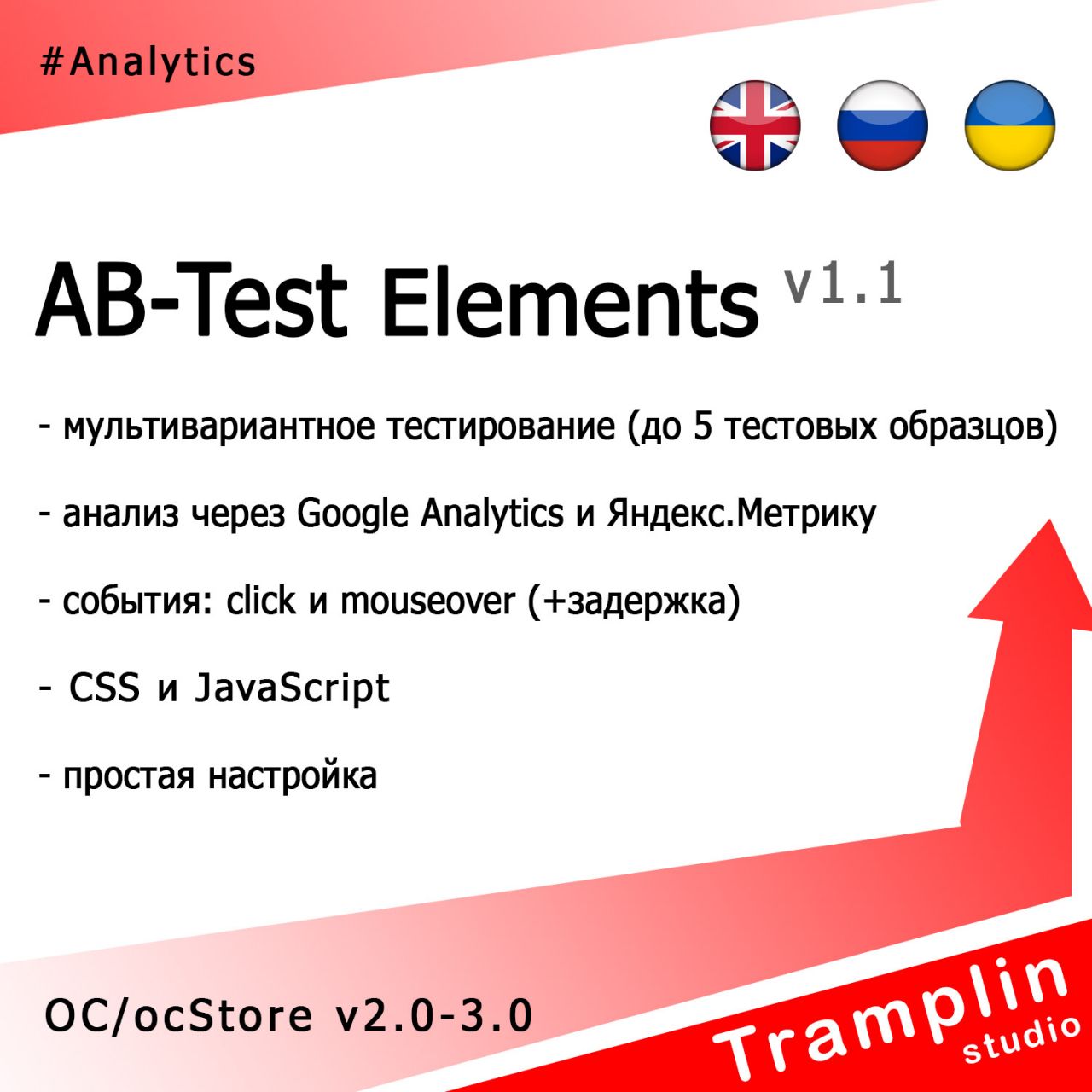 TS AB-Test Elements из категории Прочие для CMS OpenCart (ОпенКарт)