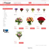 Flower - шаблон цветочного магазина из категории Шаблоны для CMS OpenCart (ОпенКарт) фото 1