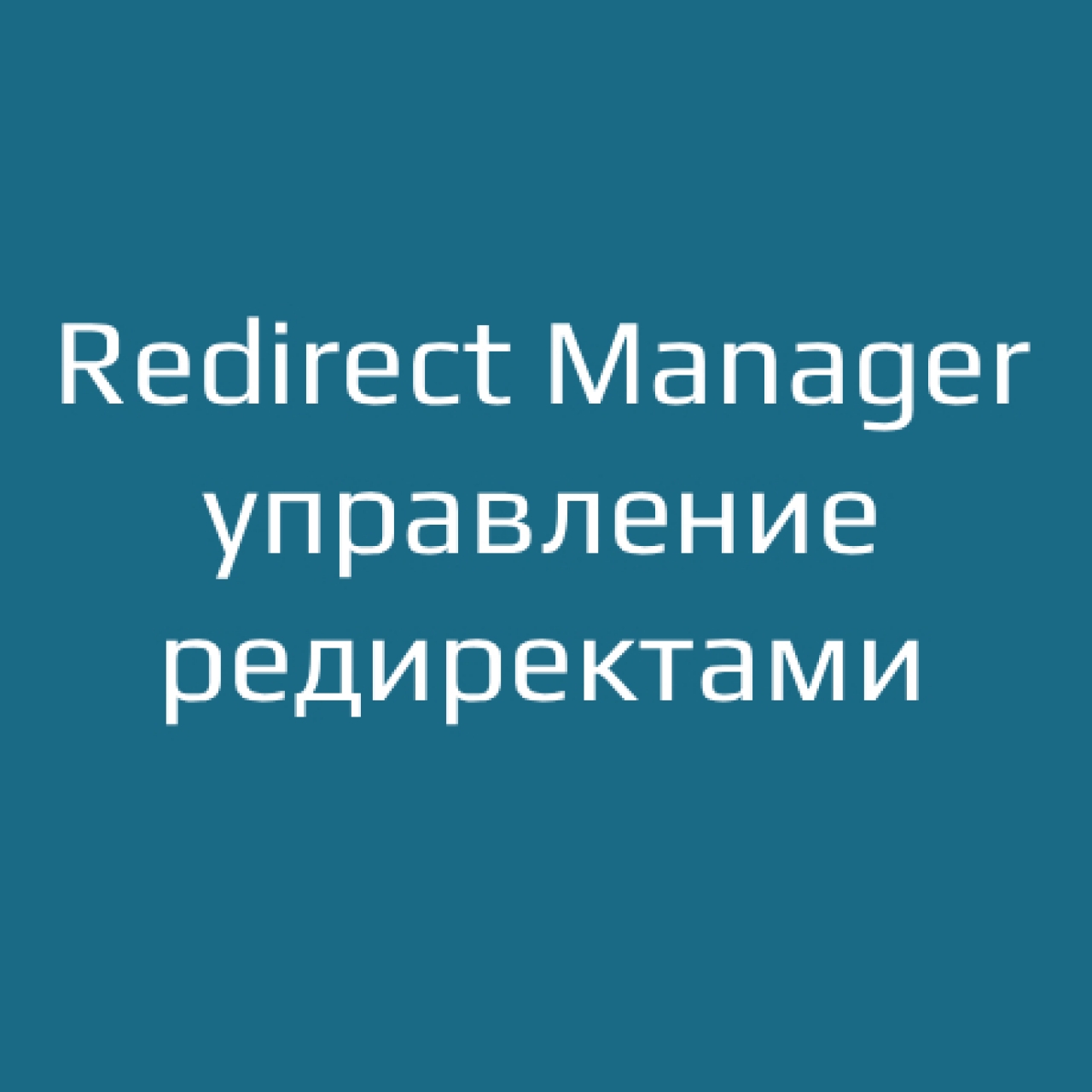 Redirect Manager — управление редиректами 1.1 для OpenCart из категории SEO, карта сайта, оптимизация для CMS OpenCart (ОпенКарт)