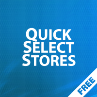 Quick Select Stores - счетчики и групповой выбор магазинов